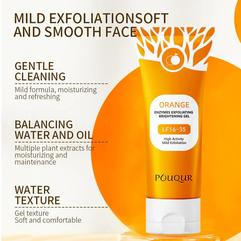 Orange Glow Exfoliating Gel – Brighten, Smooth & Hydrate Naturally