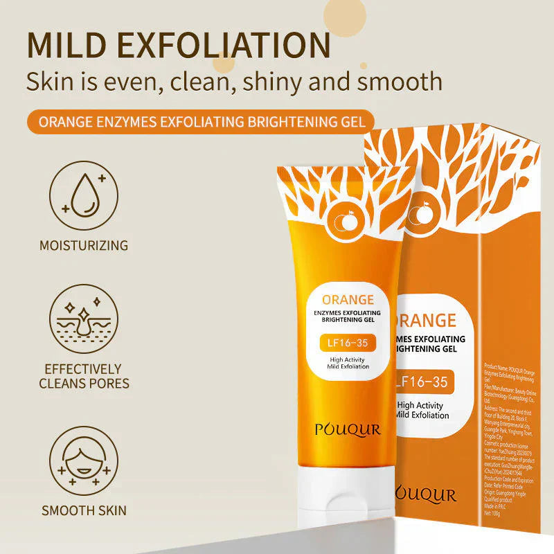 Orange Glow Exfoliating Gel – Brighten, Smooth & Hydrate Naturally