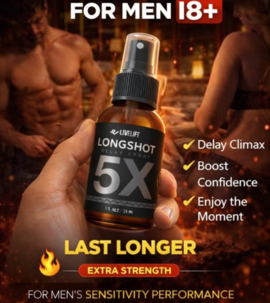 LIVELIFE Longshot 5X Delay Spray for Men (18+)