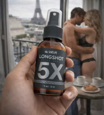 LIVELIFE Longshot 5X Delay Spray for Men (18+)