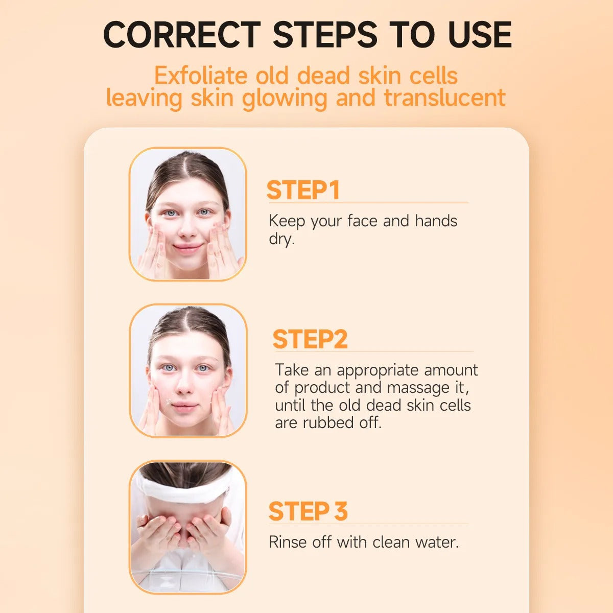 Orange Glow Exfoliating Gel – Brighten, Smooth & Hydrate Naturally