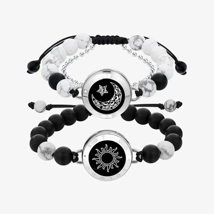 Sun&Moon Touch Bracelets with Matching Beads